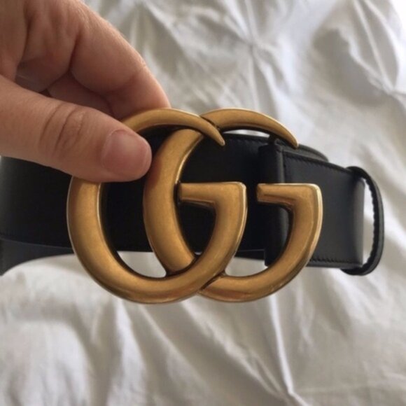 Gucci Double G 1.5" Belt 80cm - Picture 2 of 5